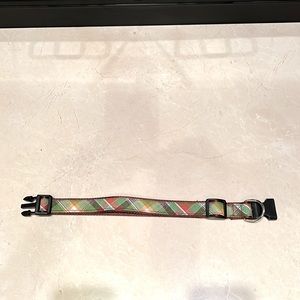 NWOT Plaid Adjustable Dog Collar